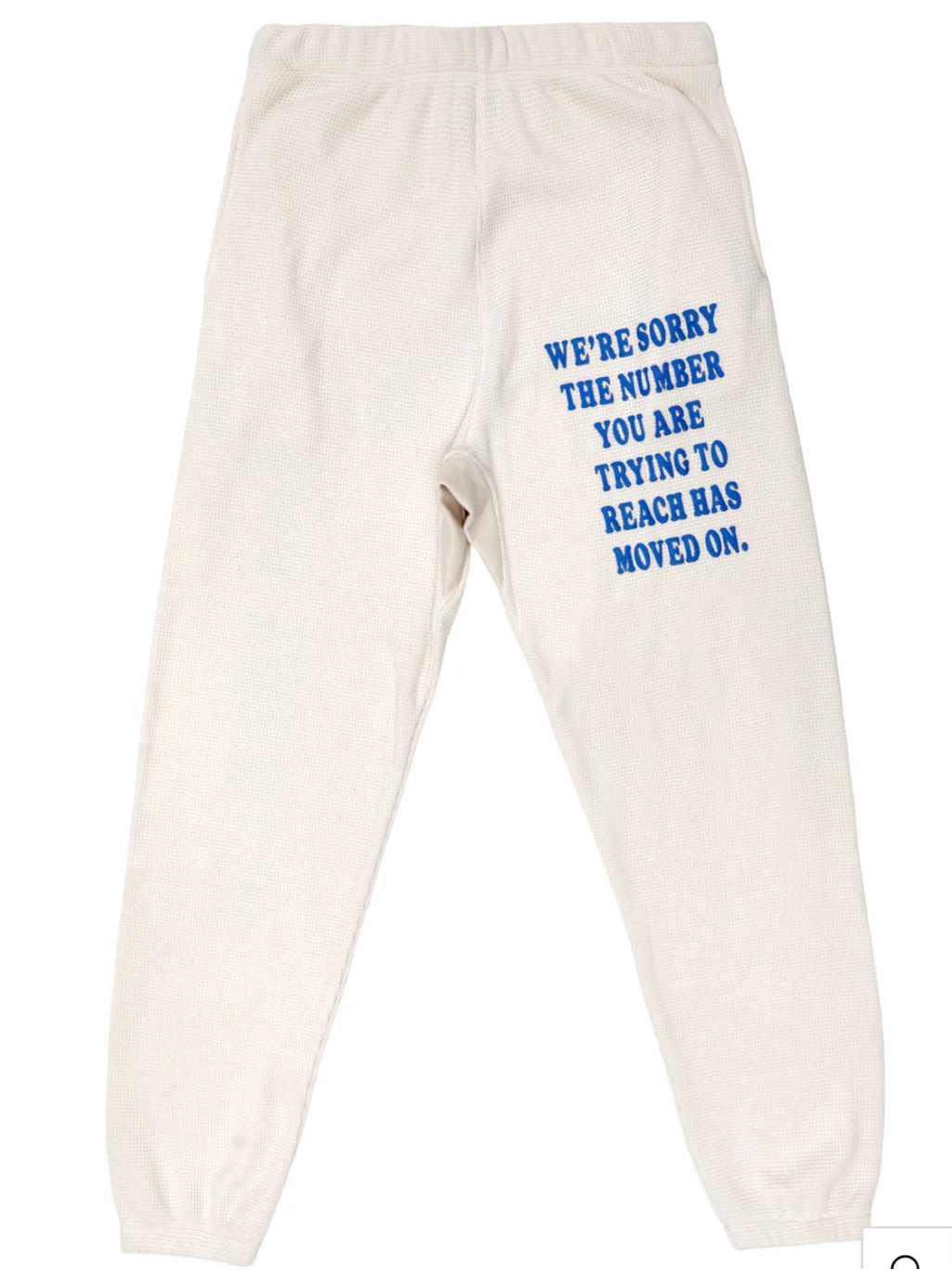 Boys Lie Eggshell 1-800 Reunion Sweatpants Small- Like New